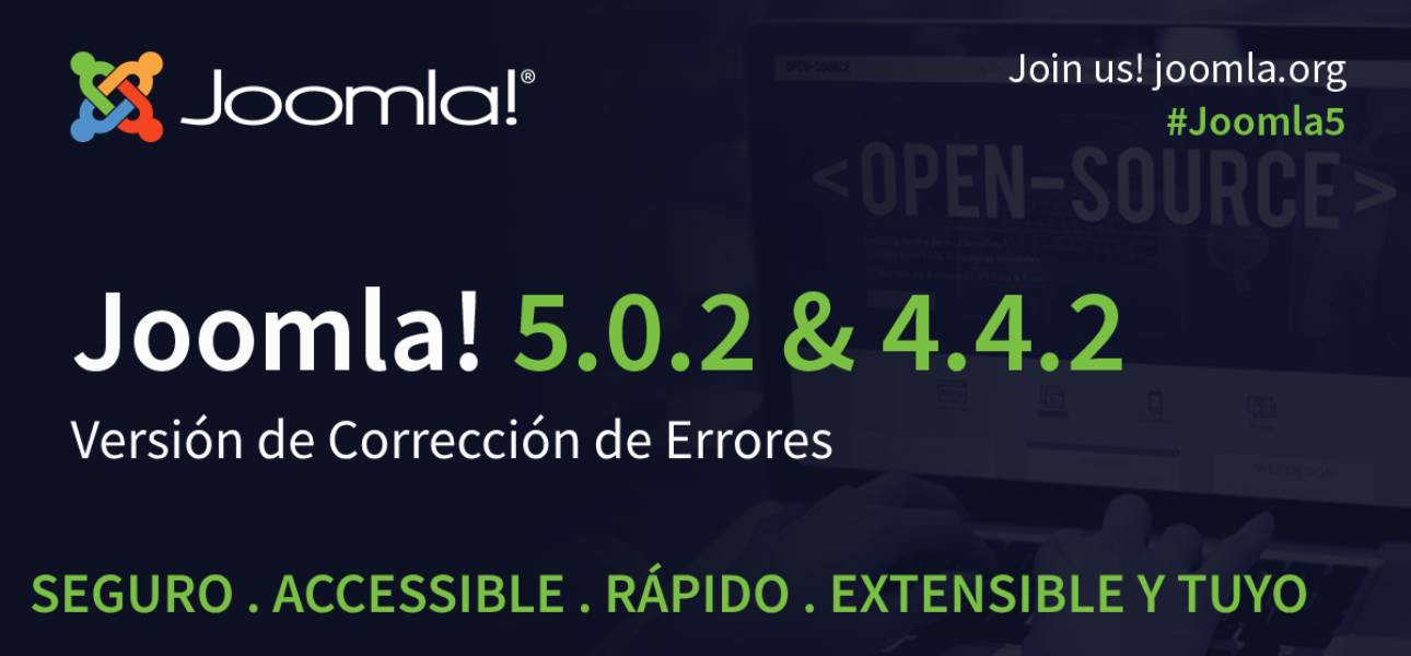  Joomla 5.0.2 y 4.4.2 ya están disponibles